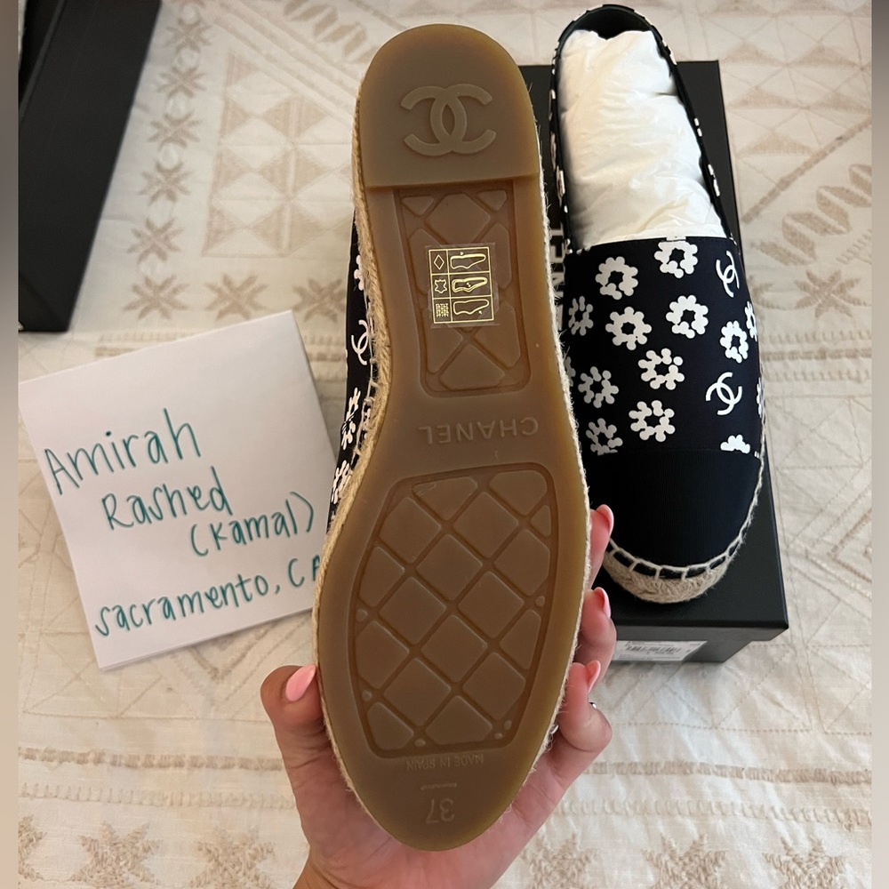 BNIB  22P Chanel floral espadrilles size 37 - Picture 3 of 10